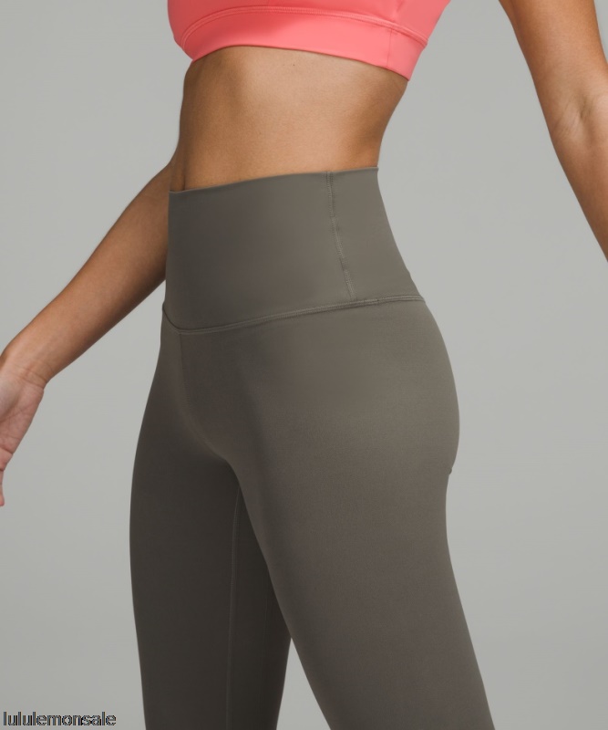 Lululemon Damen DELULU207 | Ausrichten Hochhausernte 23 Grauer Salbei